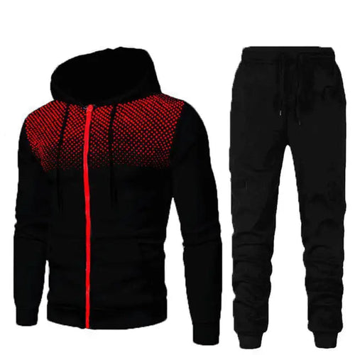 Load image into Gallery viewer, 2 Piece Male Fleece Sportswear Set
